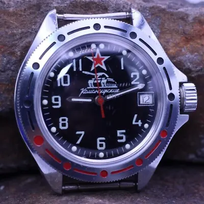 VOSTOK TANK DIVER'S SOVIET CCCP USSR MEN'S WRIST WATCH 40mm 18.6mm LUG RUNS (BX) • $79.95