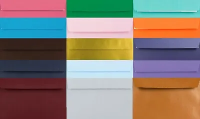 C5 Coloured Envelopes For A5 Greeting Cards Wedding Invitation Craft Peel & Seal • £4.99