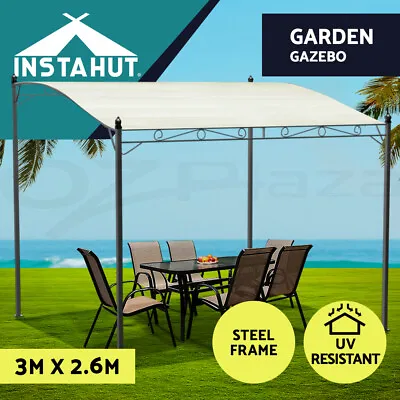$197.95 • Buy Instahut Gazebo 3x2.5m Party Marquee Outdoor Wedding Tent Iron Art Canopy