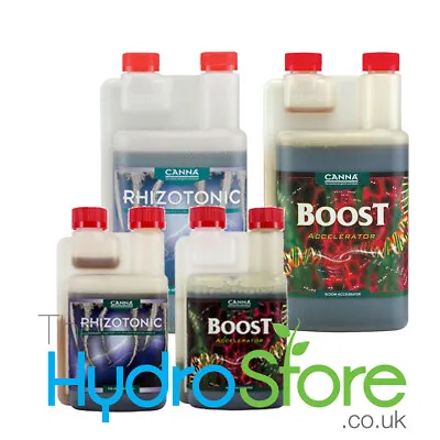 Canna Rhizotonic And Boost 250ml Or 1 Litre Of Each Nutrient Additives Pack • £32.95