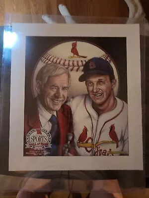 Jack Buck And Stan Musial Missouri Sports Hall Of Fame 16x18 • $25