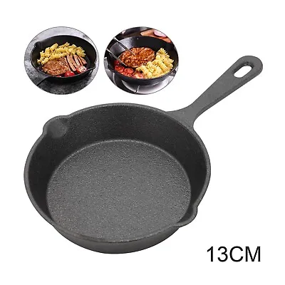 £6.29 • Buy Cast Iron Frying Enamel Pan Grill BBQ Skillet Pancake Reversible Griddle Plate