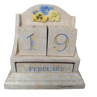 Hallmark PERPETUAL BLOCK CALENDAR Natures Sketchbook Flowers  Marjolein Bastin • $14.97