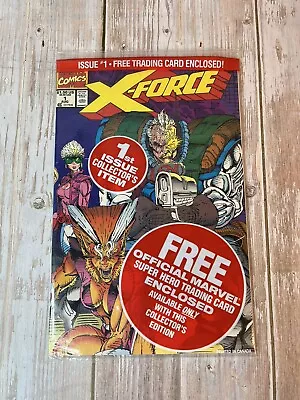 X-FORCE #1 Comic Book Sealed In Bag Trading Card Deadpool Domino Cable • $4.55