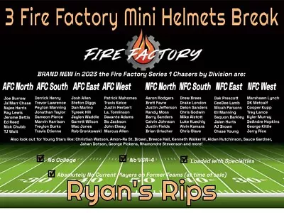 $4.99 • Buy (Mon) 3 Fire Factory Mini Helmet Break NEW ENGLAND PATRIOTS