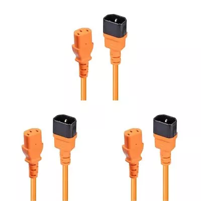 LINDY 30475 IEC C14 To IEC C13 Extension Power Cable Orange 2m (Pack Of 3) 2m  • £7.67