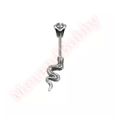 Cobra Snake Belly Button Navel Bar Ring Barbell Body Piercing Jewellery • $4.50