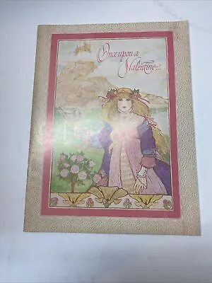 Once Upon A Valentine Vintage 1982 Nan Roloff  Coloring Book W/ Stickers Unused • $14