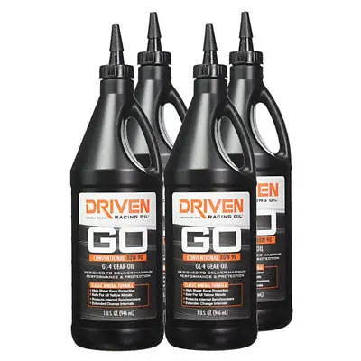 Driven Racing Gear Oil 04530 GL-4 Oil 80W-90 Conventional 4 Quarts • $61.33