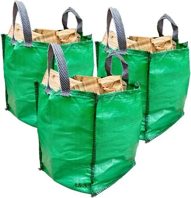 £15.99 • Buy Garden Waste Bags 120L (3 Bags Pack)  Strong Sacks Grass Leaves Logs Rubbish NEW
