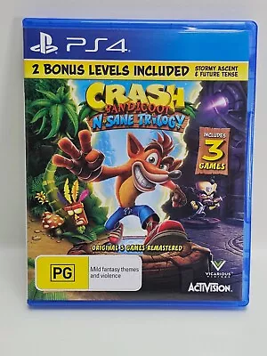 Crash Bandicoot N Sane Trilogy - Sony PlayStation 4 PS4 VGC + Free Postage • $22.95