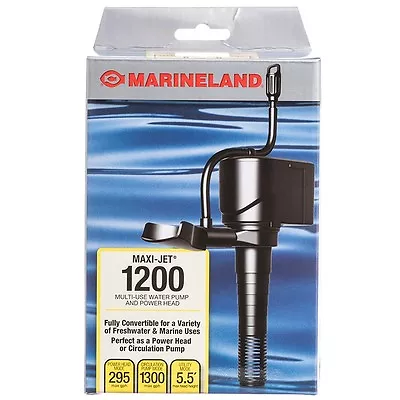 Marineland Maxi-Jet Pro 1200 Multi-Use Water Pump & Powerhead 295/1300 GPH • $35.18