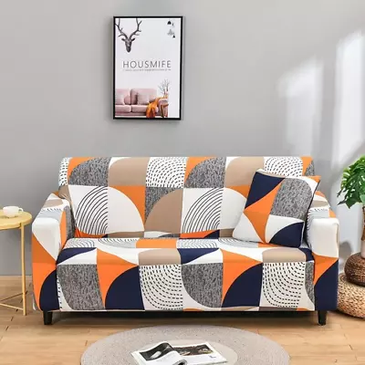 Elastic Sofa Slipcovers Modern Sofa Cover Corner L-shape Protector 1/2/3/4 Seat • $73.78