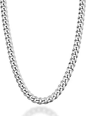 925 Sterling Silver  5mm 22inch Diamond Necklace For Women Men Made In Italy • $65