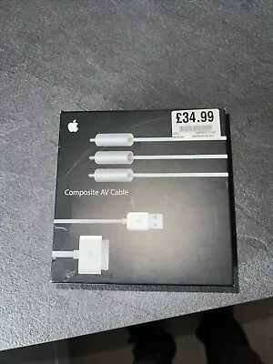 Apple Composite AV Cable IPhone 2G 3G 3GS 4 4S  30 Pin IPod - Boxed And Original • £17.99