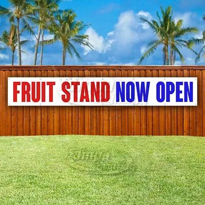 FRUIT STAND NOW OPEN Advertising Vinyl Banner Flag Sign LARGE HUGE XXL SIZE • $36.33