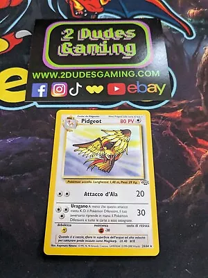 P1225 Pokémon PIDGEOT 24/64 Rare Jungle (Italian / Italiano) - Light Play • $2.81