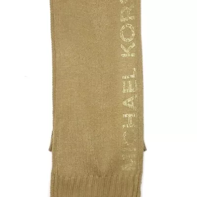 Michael Kors Knit Scarf Camel Color With Gold Logo • $16