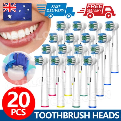 $12.95 • Buy 20pcs Electric Toothbrush Replacement Heads For Oral B Braun Models Series AU