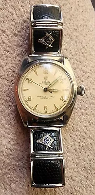 Vintage 1948 Bubbleback Rolex Oyster Perpetual Chronometer Model 5048 Stainless • $1100