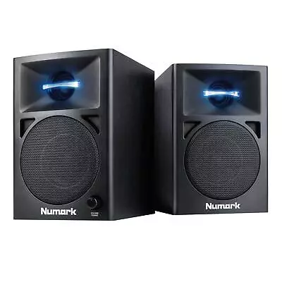 Numark N-Wave 360 60 W Powered Desktop Computer/Studio Monitor DJ Speakers Pair • $77.40