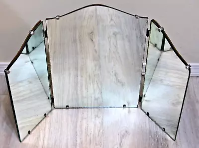 $130 • Buy Antique Tri-Fold Mid-Century Modern/Art Deco Mirror - Beautiful