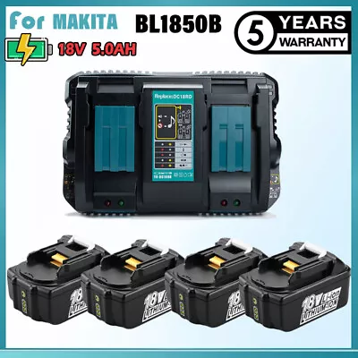 For Makita 18V 5Ah LXT Lithium-Ion BL1850B BL1860B BL1820 BL1830 Battery Charger • $29.90