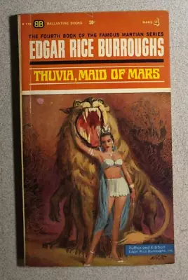 THUVIA MAID OF MARS By Edgar Rice Burroughs (1963) Ballantine Pb 1st • $14.99