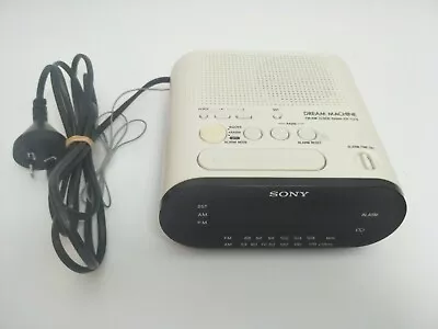 $49.95 • Buy Sony Dream Machine Off- White Clock Alarm Radio ICF-C218 | Free Shipping