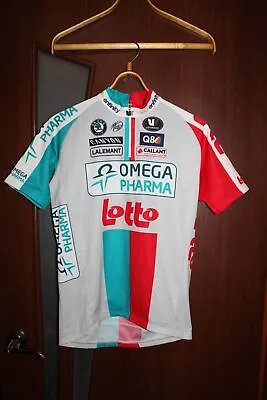 Omega Pharma Lotto Vermarc Vintage Cycling Jersey Uci Pro Tour - L (4-50) . ALY • $50.51