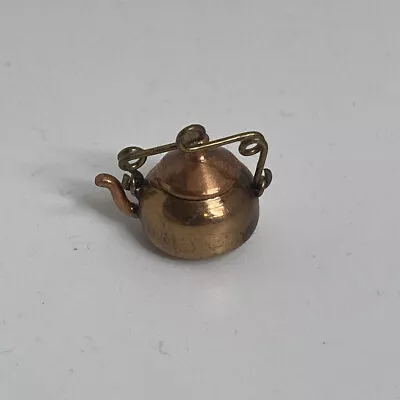 Copper Penny Miniature Teapot Teakettle One Cent 5/8” 1/2” Dollhouse Collectible • $39.99