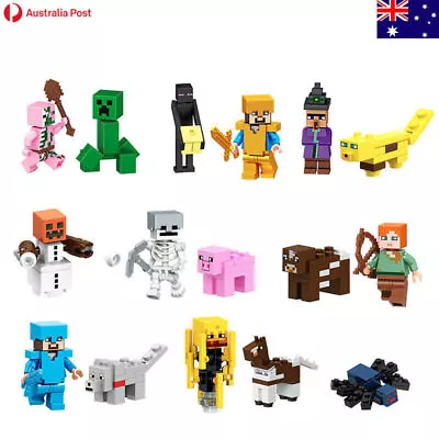 $15.99 • Buy 16PCS Figurines Cute Minecraft Steve Creeper PVC Action Figure Toys Cake Topper