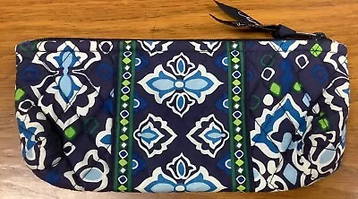 GUC Vera Bradley Pencil And Brush Cosmetic Bag In India Blue • $13.99