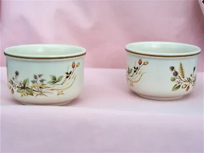 £7.99 • Buy A Pair Of Marks And Spencer Harvest Pattern Sugar Bowls 