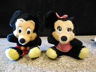 2 Vintage Mickey & Minnie Mouse Filled Crushed Nuts- 1 Korea & 1 Dankin  ID:3924 • £11.57