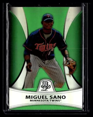 2010 Bowman Platinum Prospects Green Refractor /499 Miguel Sano #PP28 • $3