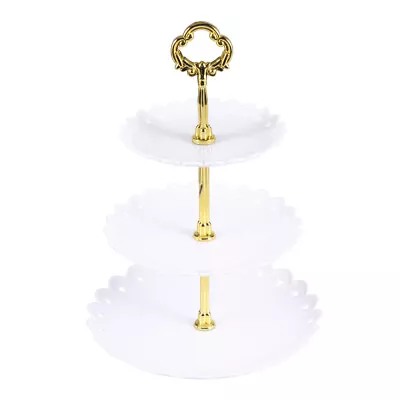 3 Tier Ceramic Cake Stand Dessert Platters Tray Rack For Party • $13.02
