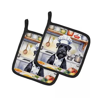 Giant Schnauzer The Chef Pair Of Pot Holders DAC6256PTHD • $24.99