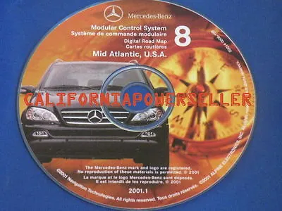 2000 01 02 Mercedes Ml320 Ml430 Ml500 Ml55 Amg Navigation Cd 8 Mid Atlantic • $50.88