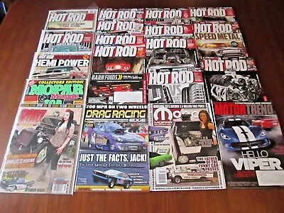 Lot Of 20 Magazines HOT ROD MOPAR MUSCLE OL' SKOOL RODZ DRAG RACING EDGE ETC. • $18.95