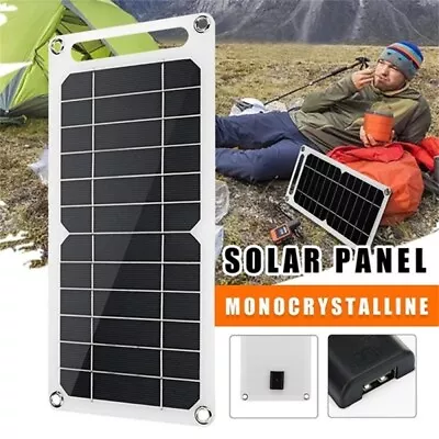 20W Solar Panel Kit 6V Battery Charger Hike Camping Portable Cells Power Bank • £12.49