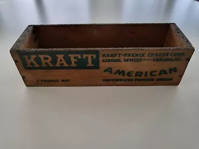 Vintage Wood Kraft-Phenix American Cheese Box • $10