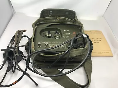 Vintage US Signal Corps US Army Military Radio CS-76-J In Bag W/headset & Instr. • $45