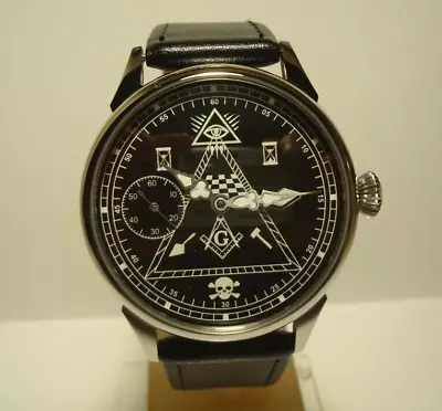 Vintage Molniya Watch Mechanical Wrist Masonic Russian Soviet USSR Molnija Rare • $220