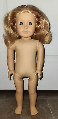 American Girl 18  Doll Blonde Hair Green Eyes Nude • $34.99