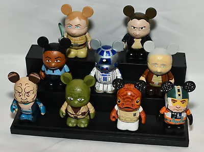 Nice! Disney VINYLMATION Series STAR WARS Lot HON SOLO R2-D2 Obi Wan CHASER Luke • $150