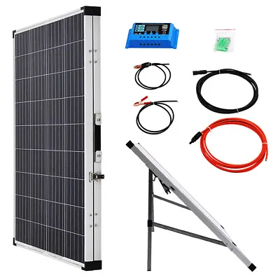 50W Portable Folding Solar Panel Kits&10A Battery Charger Camping Power Supply • £59.95