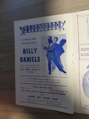 Variety Theatre Programme 1959manchester Hippodromebilly Daniels • £8