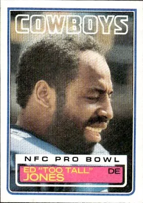 1983 Topps #49 Ed  Too Tall  Jones Dallas Cowboys • $1.75