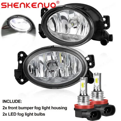 Pair LED Fog Light Lamp For Mercedes Benz X164 GL320 GL450 GL550 2007 2008 2009 • $97.49